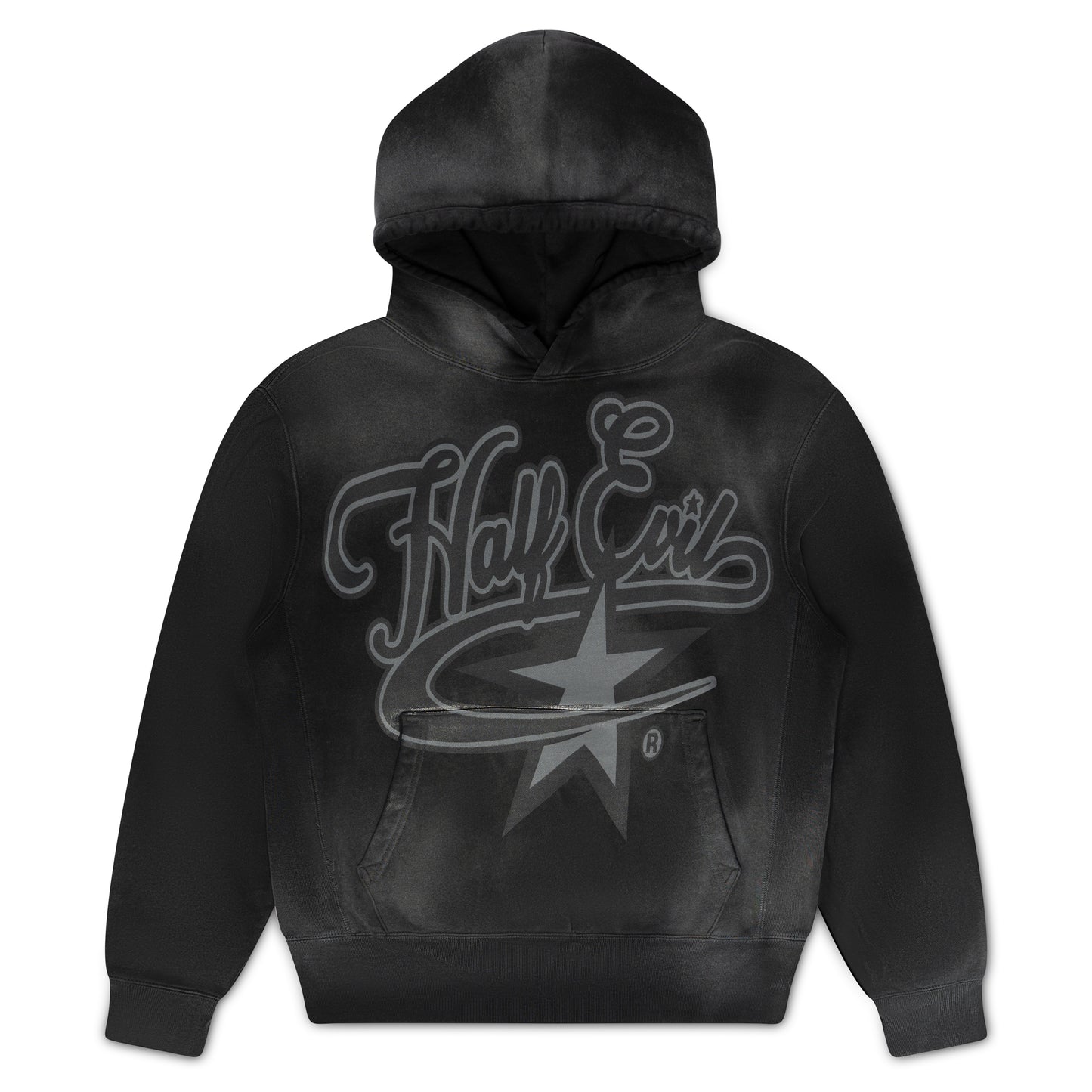 FADED BLACK EVIL STAR HOODIE