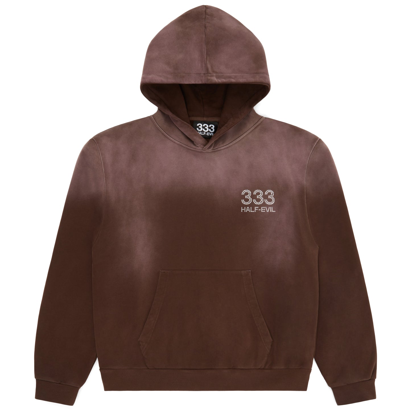 VINTAGE BROWN RHINESTONE HOODIE
