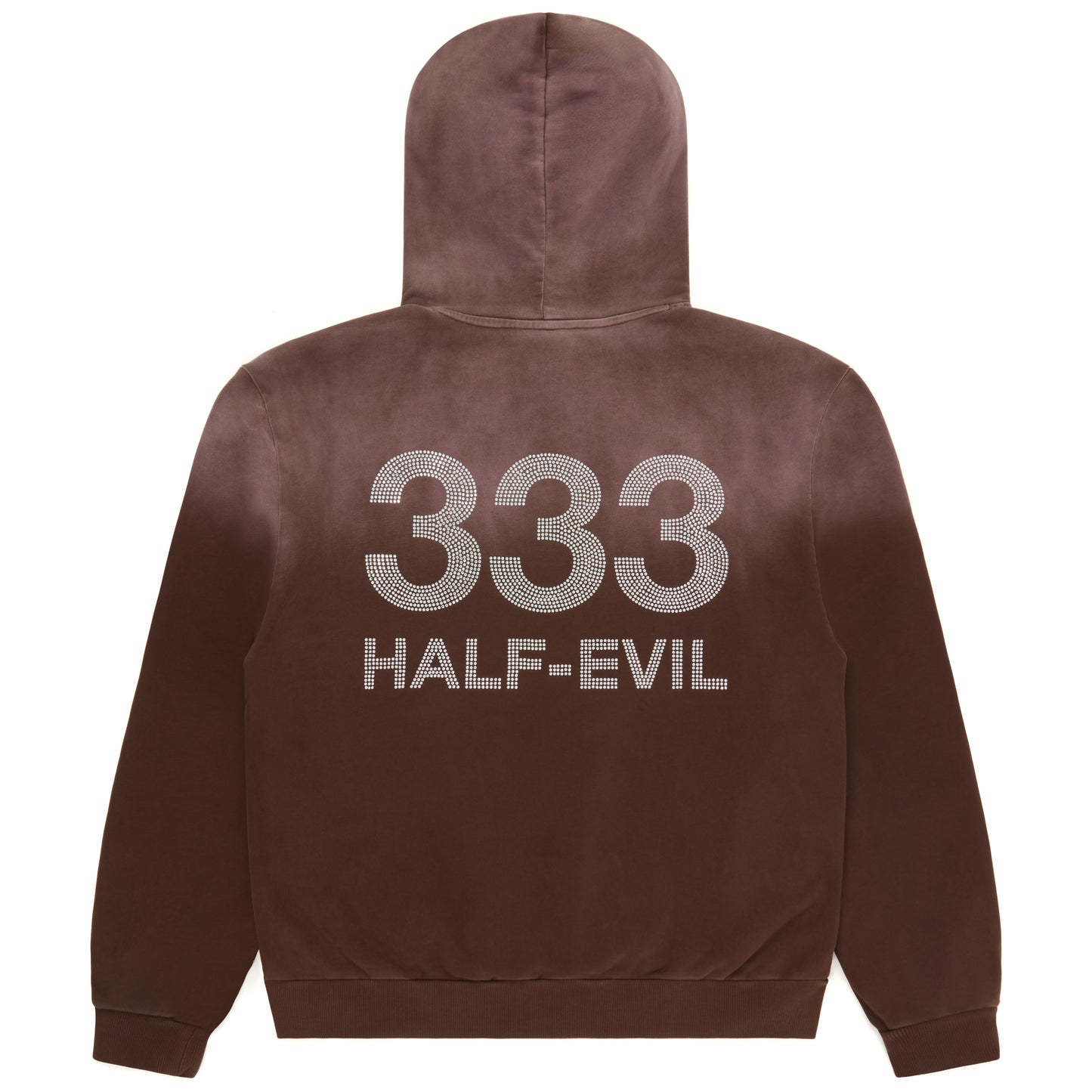 VINTAGE BROWN RHINESTONE HOODIE