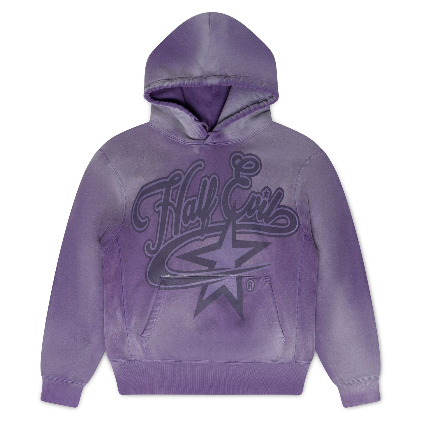 FADED PURPLE EVIL STAR HOODIE