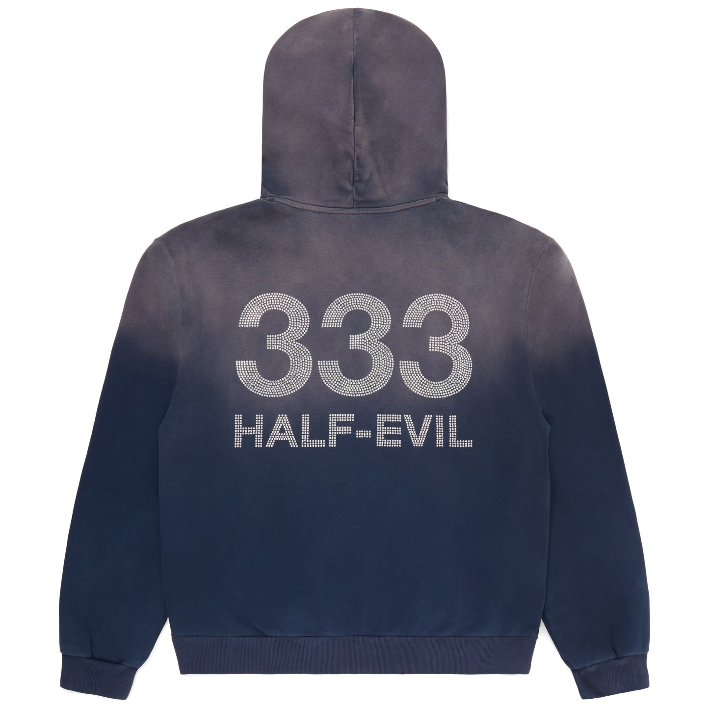 VINTAGE NAVY RHINESTONE HOODIE