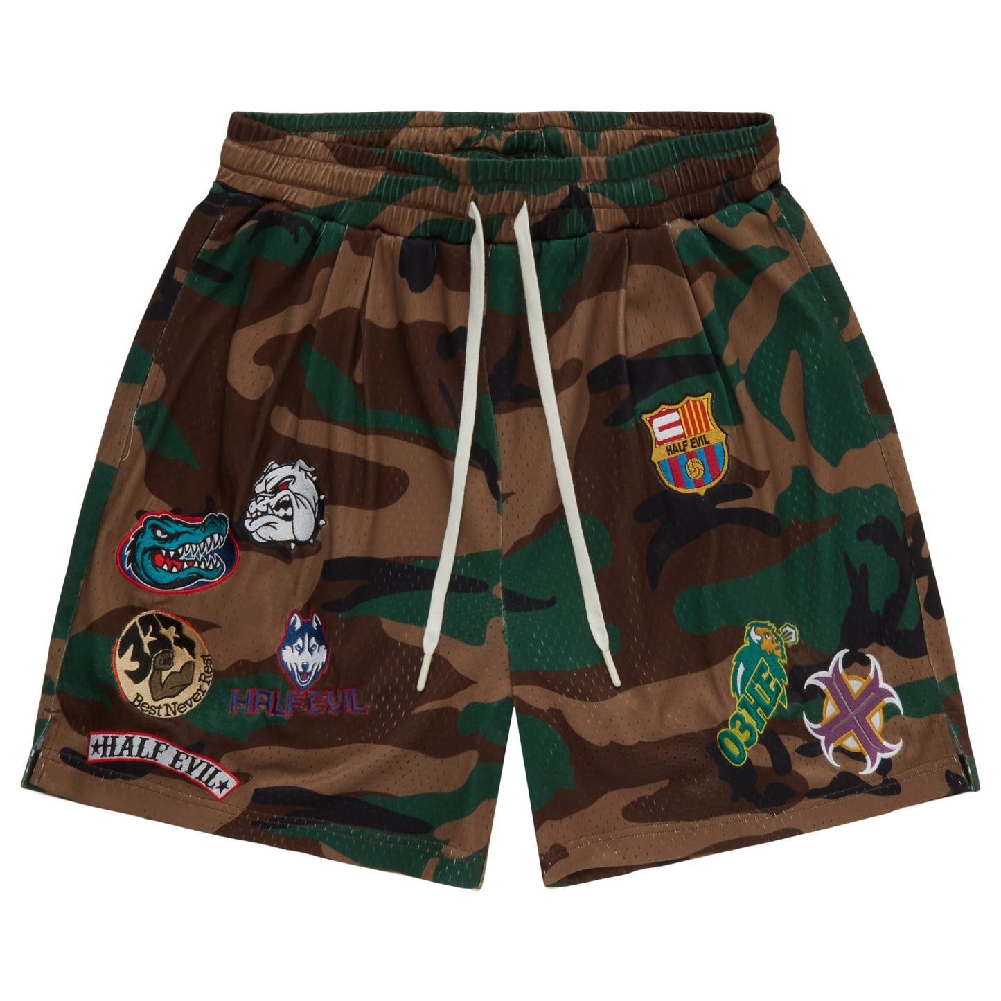 CAMO PATCHWRK SHORTS