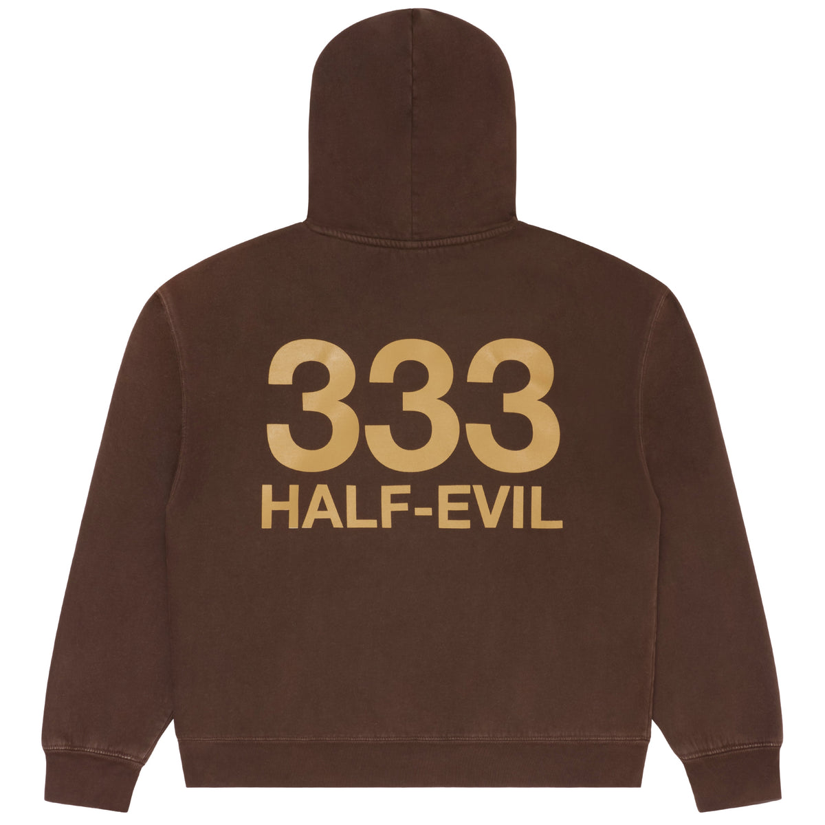 BROWN LOGO HOODIE