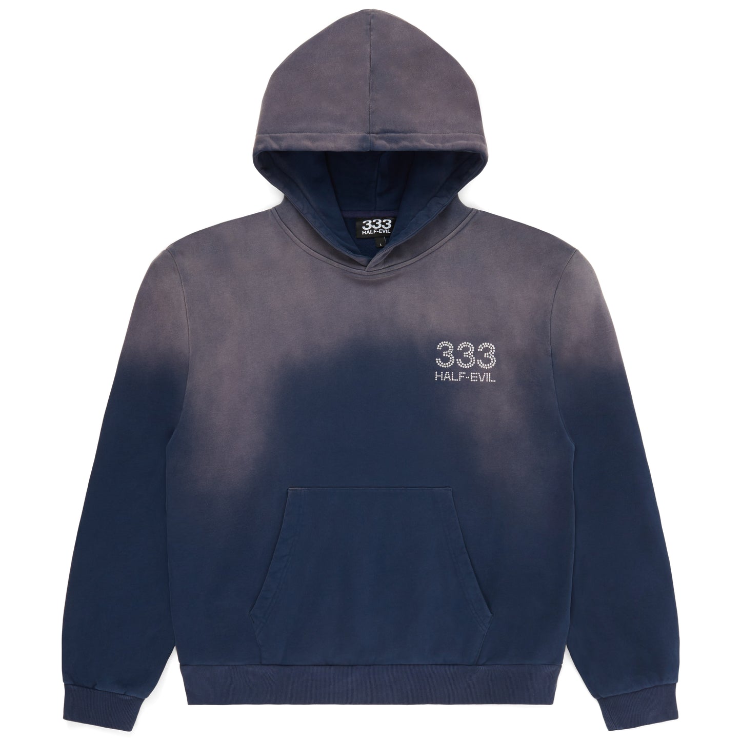 VINTAGE NAVY RHINESTONE HOODIE