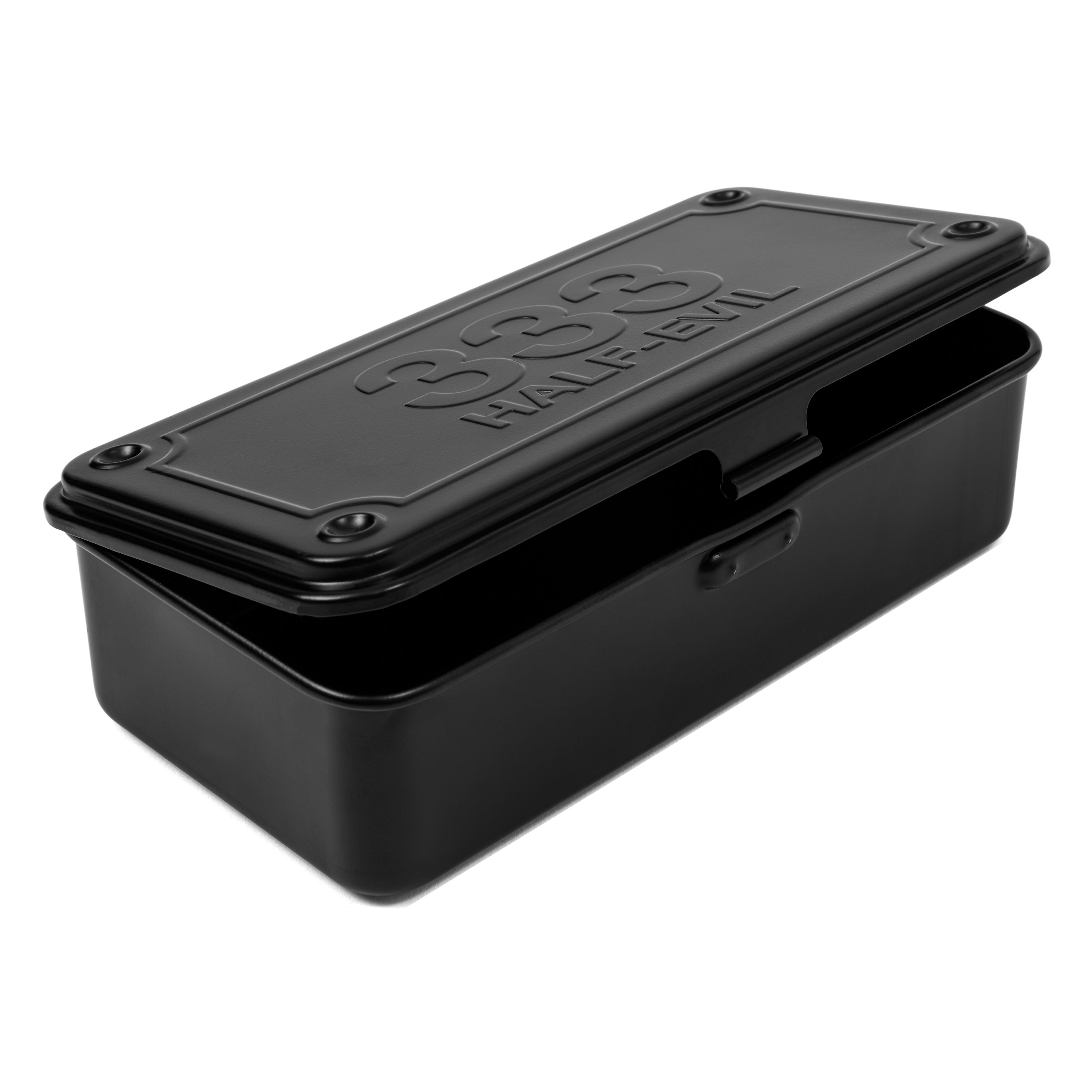 ドラム缶remakeBOX！ブラック TOYO T-190 LOGO TOOLBOX – HALF EVIL