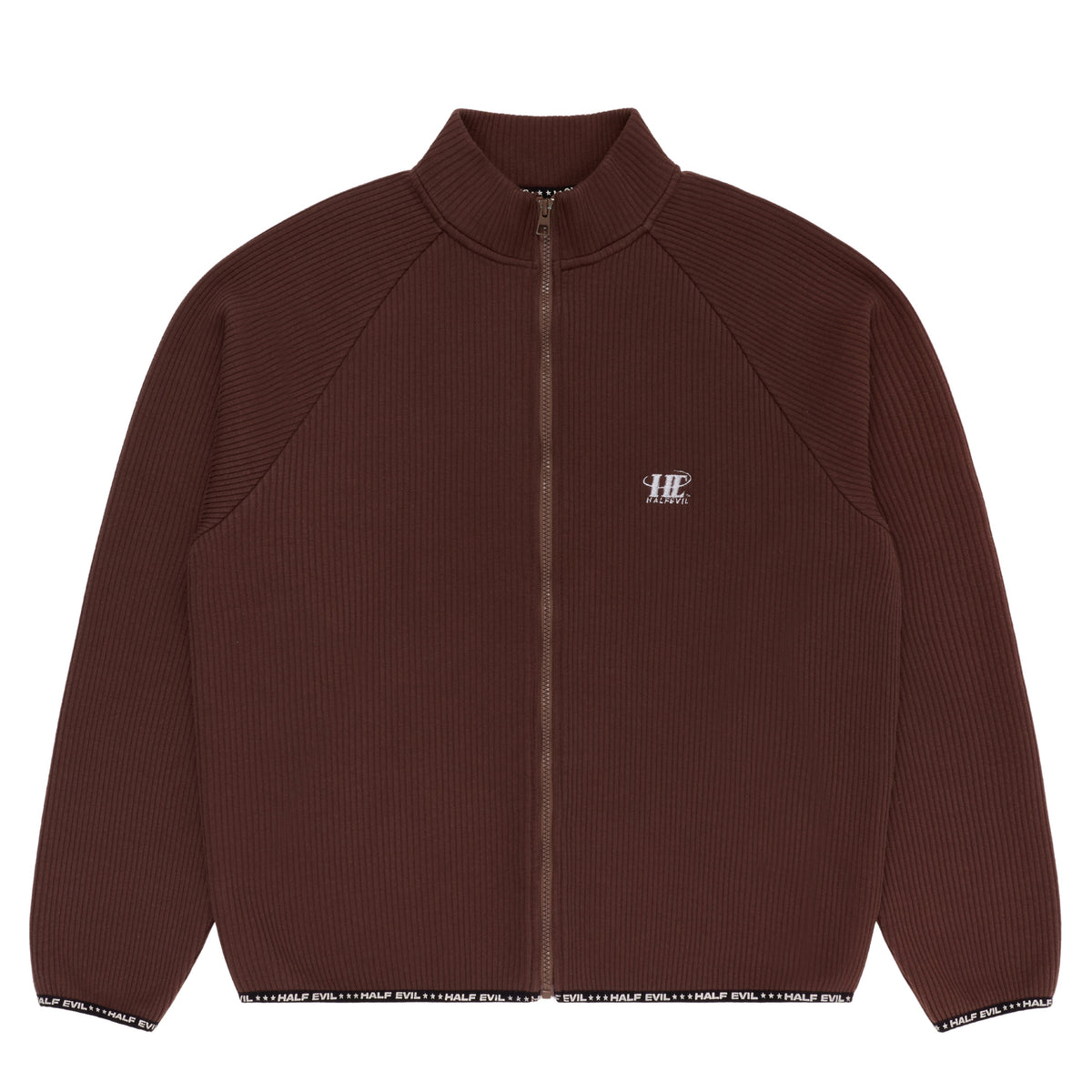 BROWN RIBBED JACKET