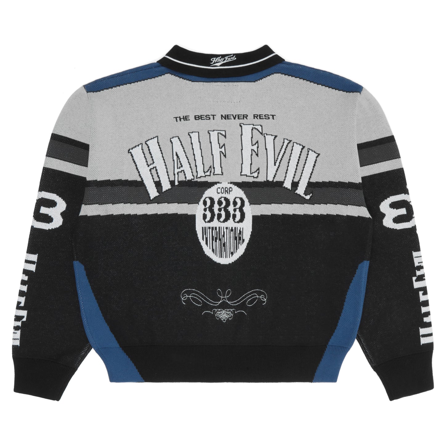 KNIT RACING SWEATER