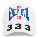 WHITE 03 HALF EVIL HAT