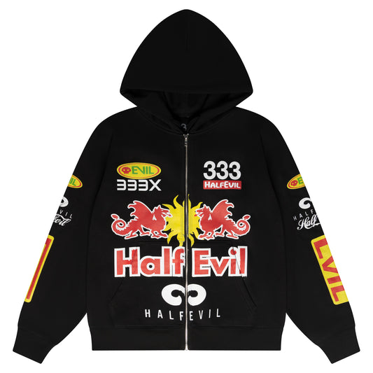 RACER ZIP UP HOODIE