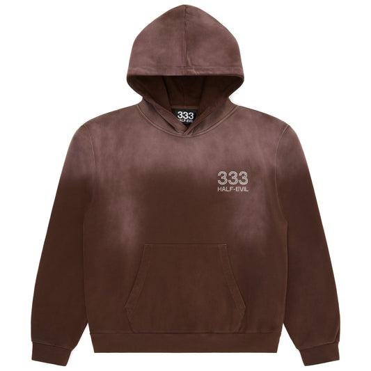 VINTAGE BROWN RHINESTONE HOODIE