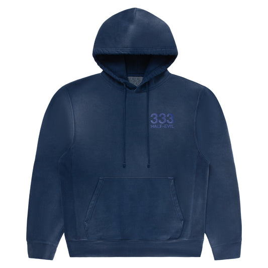 VINTAGE NAVY LOGO HOODIE