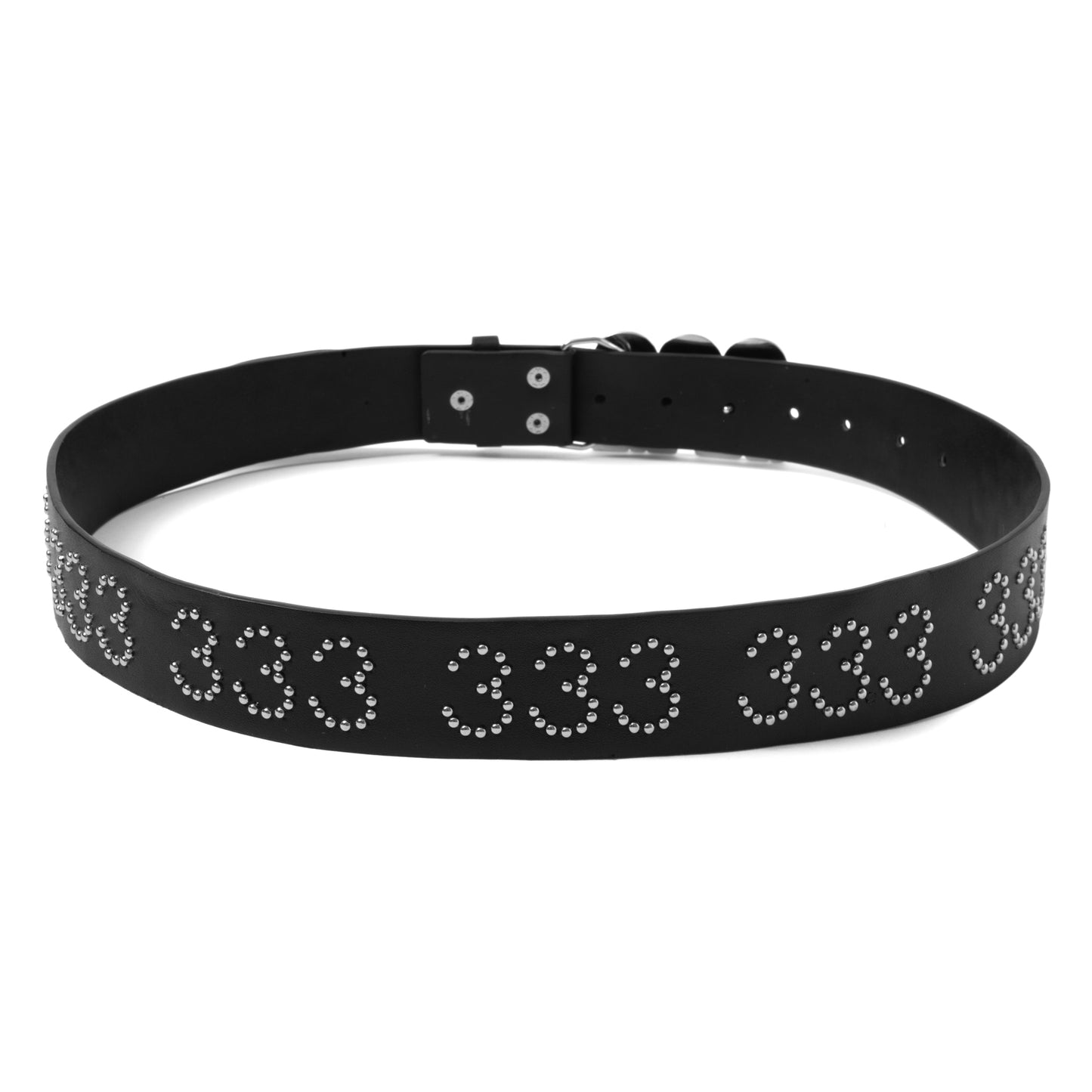 LOGO BUCKLE LEATHER BELT