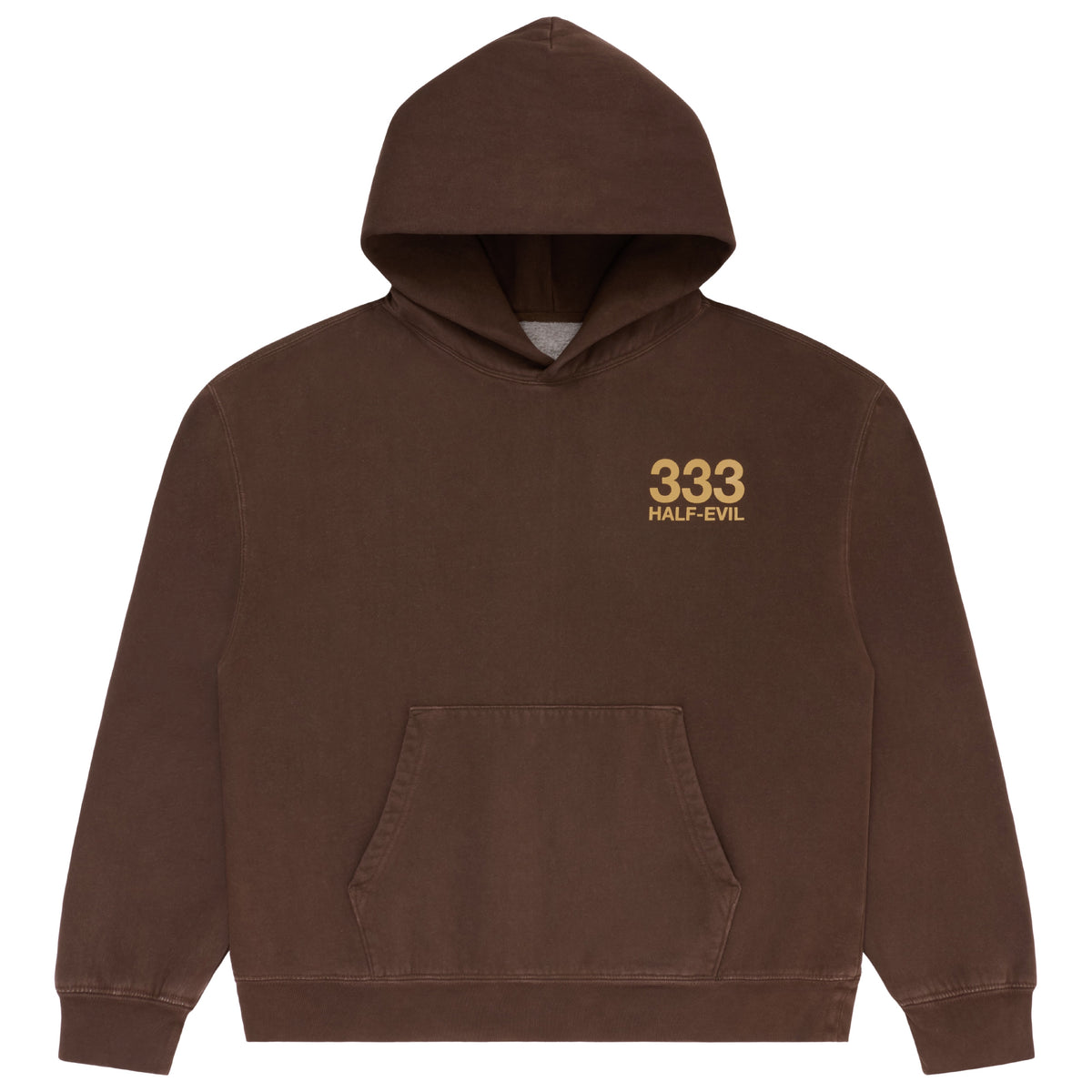 BROWN LOGO HOODIE
