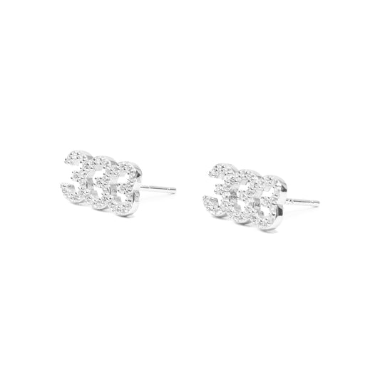 BLING LOGO EARRINGS