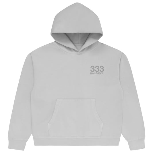 GREY MULTI COLOR LOGO HOODIE