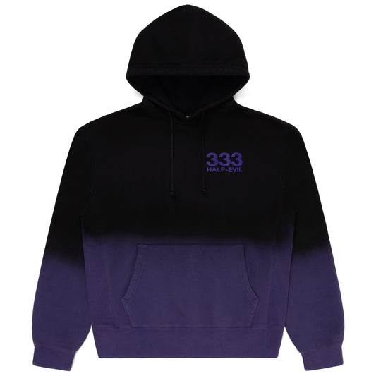 PURPLE SPLIT DYE LOGO HOODIE