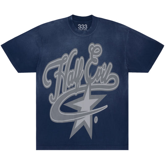 NAVY EVIL STAR TEE