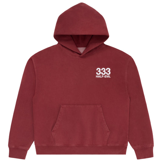 MAROON UV LOGO HOODIE