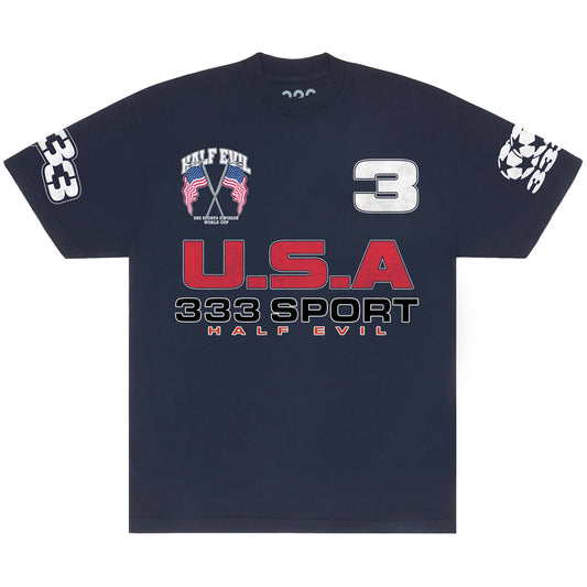 USA 333 WC NAVY TEE